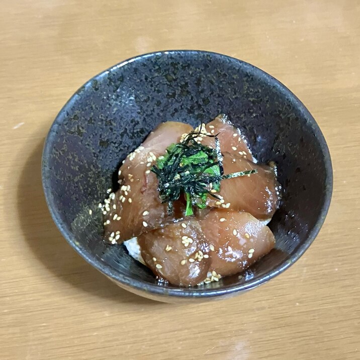 簡単☆びんちょうまぐろの漬け丼
